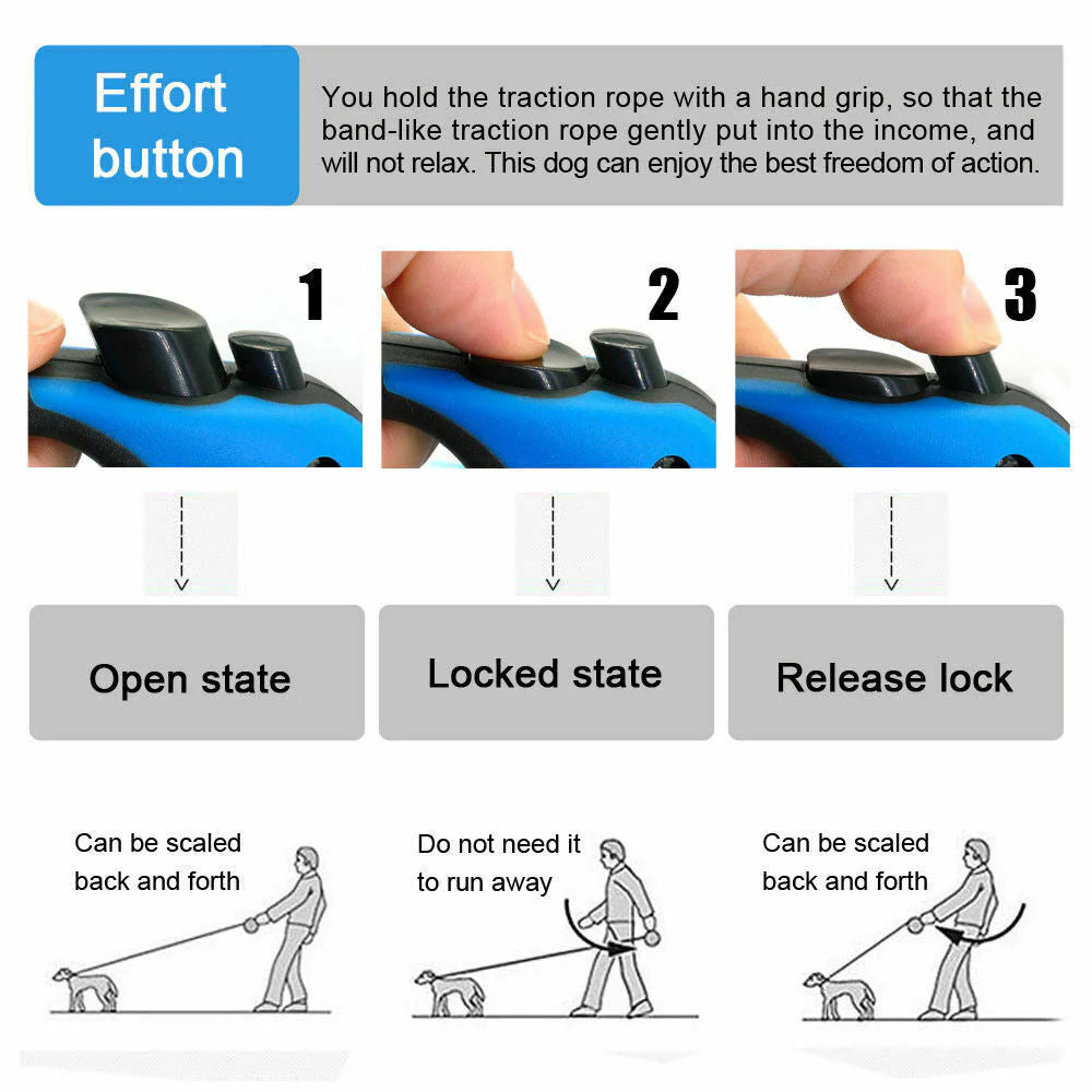 Automatic Retractable Dog Leash 